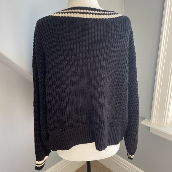 v neck varsity sweater - Picture 2 of 3